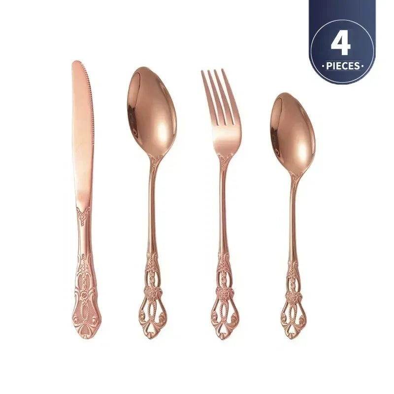 Golden Stainless Steel Cutlery Set