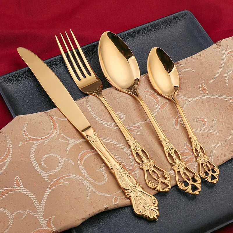 Golden Stainless Steel Cutlery Set