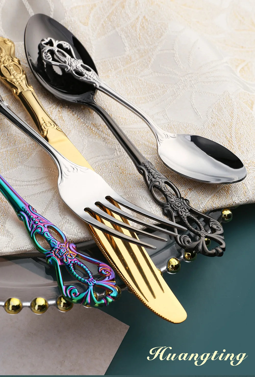 Golden Stainless Steel Cutlery Set