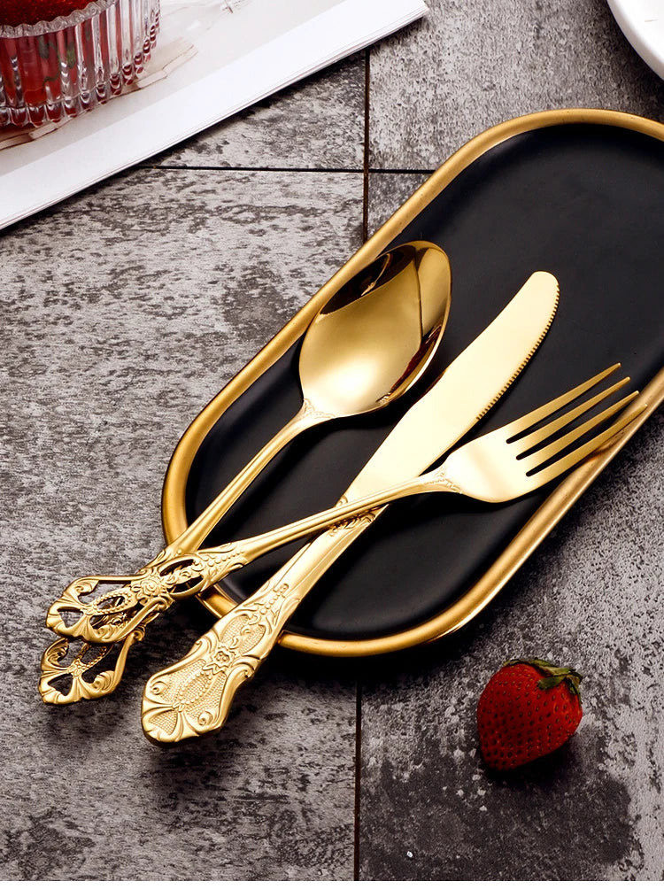 Golden Stainless Steel Cutlery Set