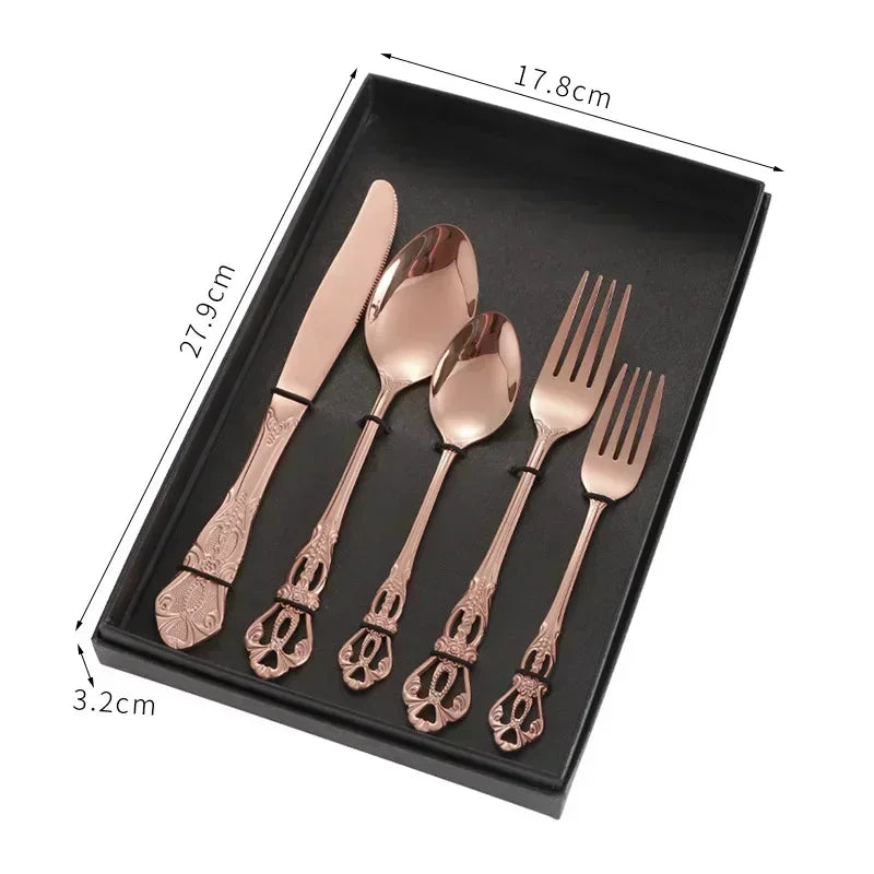 Golden Stainless Steel Cutlery Set