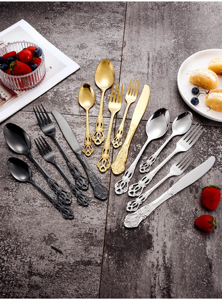 Golden Stainless Steel Cutlery Set