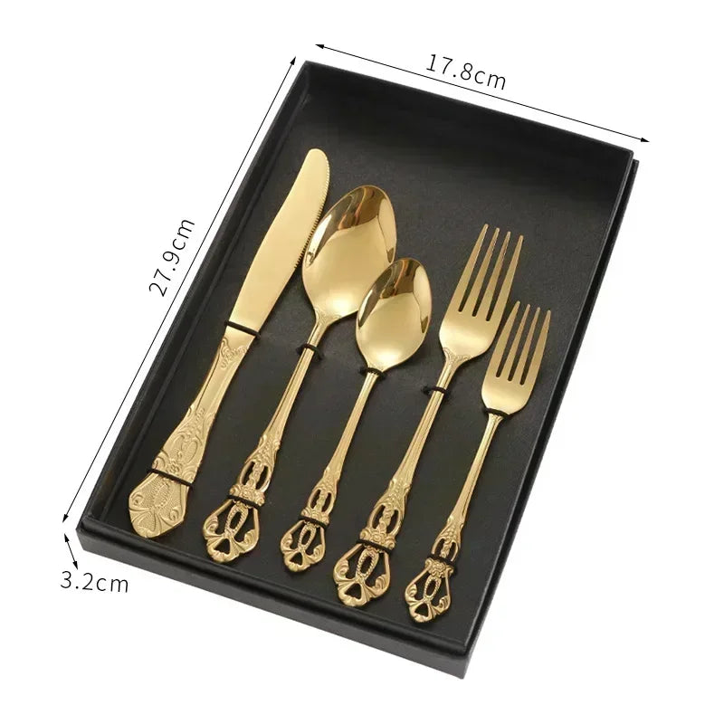 Golden Stainless Steel Cutlery Set