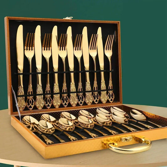 Golden Stainless Steel Cutlery Set