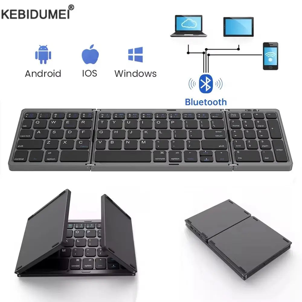 Foldable Wireless Bluetooth Keyboard